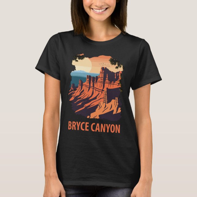 T-shirt Voyage Rouge dans le Parc national de Bryce Canyon (Devant)