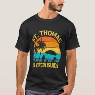 T-shirt Voyage St Thomas Us Îles Vierges Souven Vacances