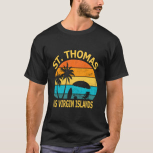 T-shirt Voyage St Thomas Us Îles Vierges Souven Vacances