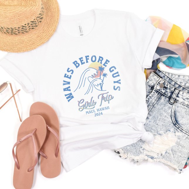 T-shirt Voyage sur mesure Destination Summer Beach Group (Custom Girls Trip Destination Summer Beach Group T-Shirt)
