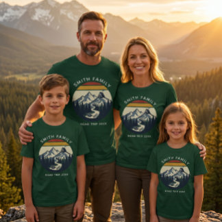 T-shirt Voyage sur mesure en famille sur la route