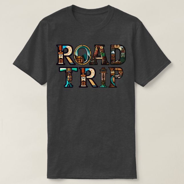 T-shirt Voyage sur route (Design devant)