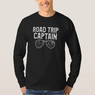 T-shirt Voyage sur route Capitaine Camper Motorhome Traile