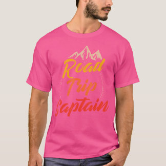 T-shirt Voyage sur route Capitaine Rv extérieur Groupe de