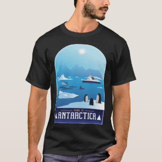 T-shirt Voyage To Antarctica Penguins Cruise Ship Icebergs