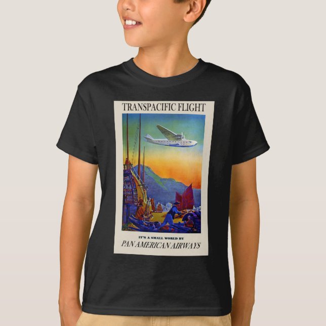 T-shirt Voyage transpacifique vintage (Devant)