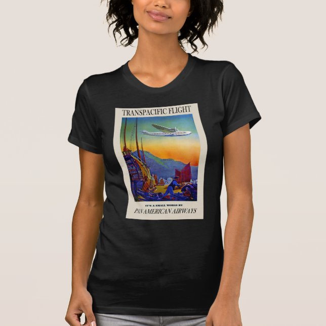T-shirt Voyage transpacifique vintage (Devant)