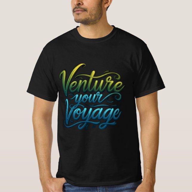 T-shirt Voyage vers des horizons inexplorés (Devant)