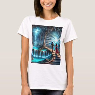 T-shirt Voyage vers la grotte de cristal : chemin à traver