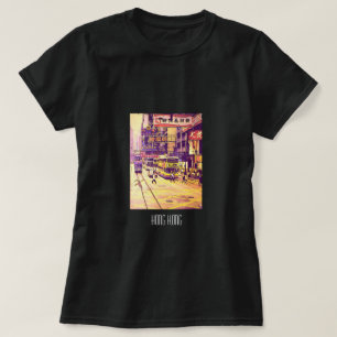 T-shirt Voyage vintage de la scène de rue de Hong Kong