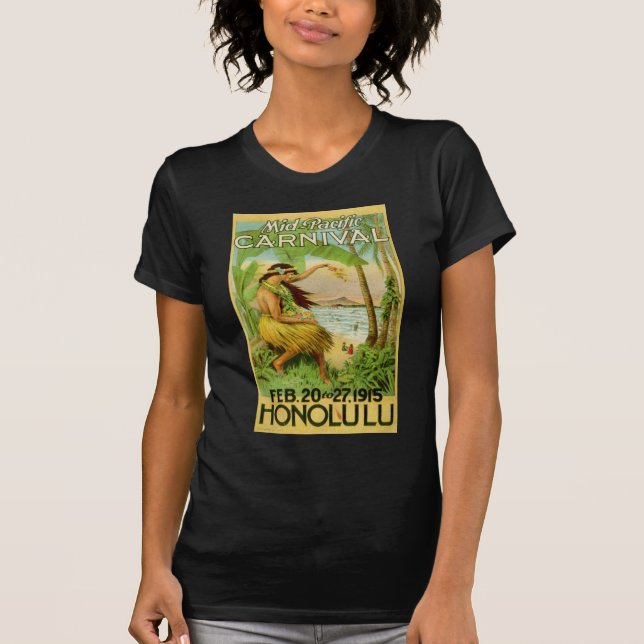 T-shirt Voyage vintage en Hawaï (Devant)