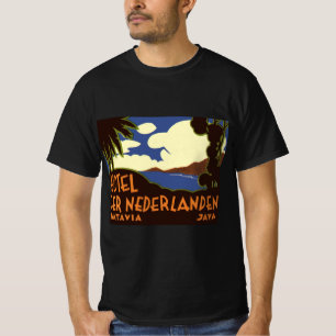 T-shirt Voyage Vintage Jakarta Indonésie Hôtel Nederlanden