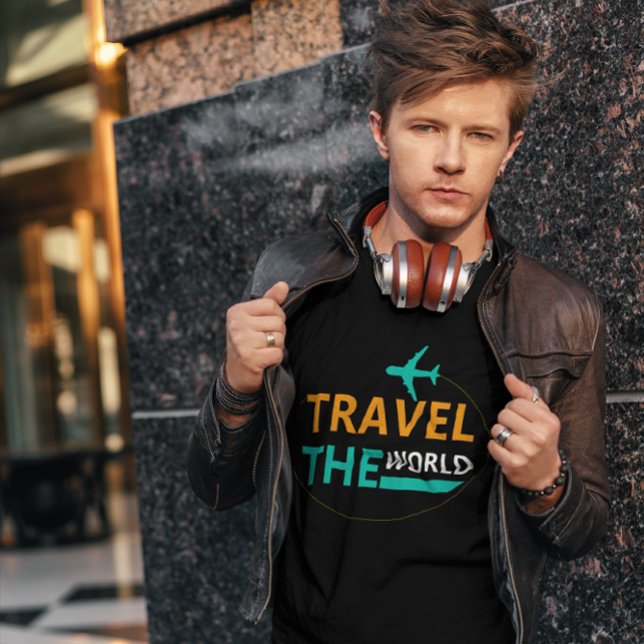T-SHIRT VOYAGER DANS LE MONDE | TOURISTIQUE (Créateur téléchargé)