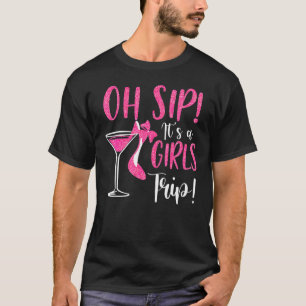 T-shirt Voyager Oh Sip C'est une fille Voyage Hight Heel W