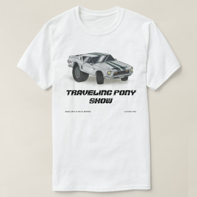 T-SHIRT VOYAGER SPECTACLE PONY (Design devant)