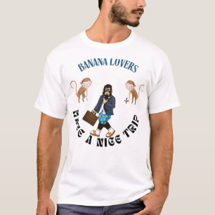 T-shirt Voyager Voyage de singe pour les amateurs de banan