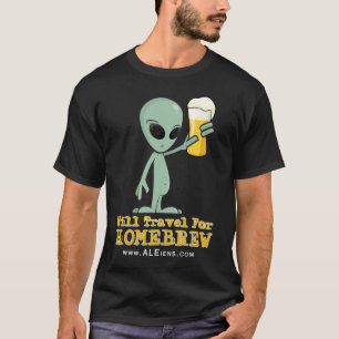 T-shirt Voyagera pour le brew à la maison - chemise fonc