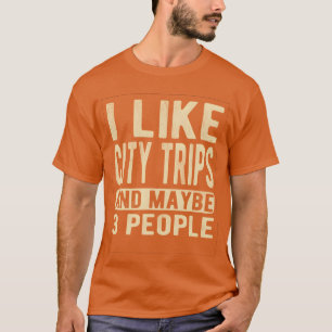 T-shirt Voyages en ville Dire rétro