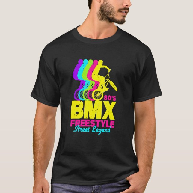 T-shirt Voyageur BMX Freestyle 80s (Devant)