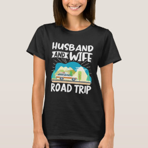 T-shirt Voyageur Correspondant Vacances Couple Mari Et Fem