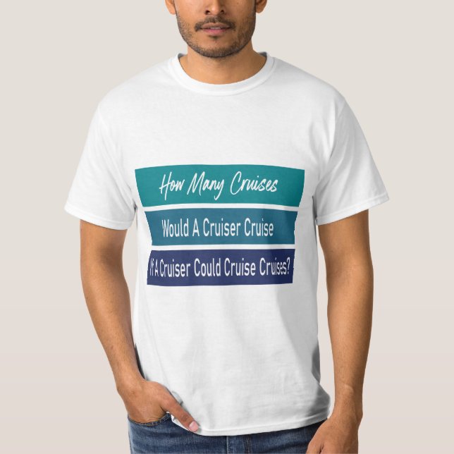 T-shirt Voyageur de croisière Funny Modern Blue (Devant)