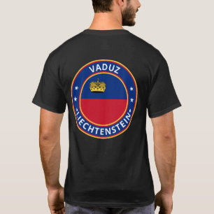 T-shirt Voyageur mondial - Vaduz, Liechtenstein