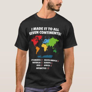 T-shirt Voyageurs du monde - Sept Continents - 7 Continent