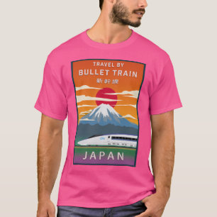 T-shirt Voyagez au Japon en train à balles - Shinkans séri