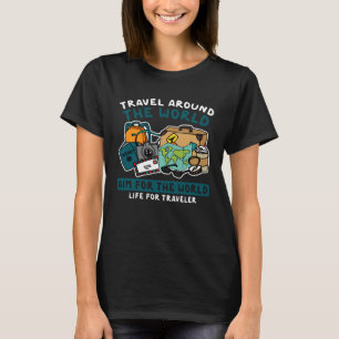 T-shirt Voyagez dans le monde entier