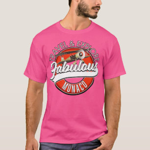 T-shirt Voyagez explorer Monaco fabuleux