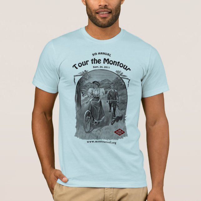 T-shirt Voyagez la chemise de tour de Montour 9 (Devant)
