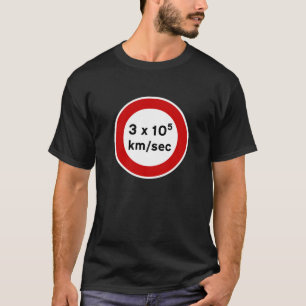 T-shirt Voyant de vitesse de lumière Chemise couleur foncé