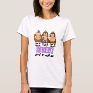 T-shirt Voyez que parler n'entendez aucun Cancer 1