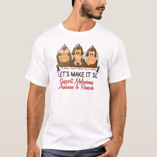 T-shirt Voyez que parler n'entendez aucun cancer de la