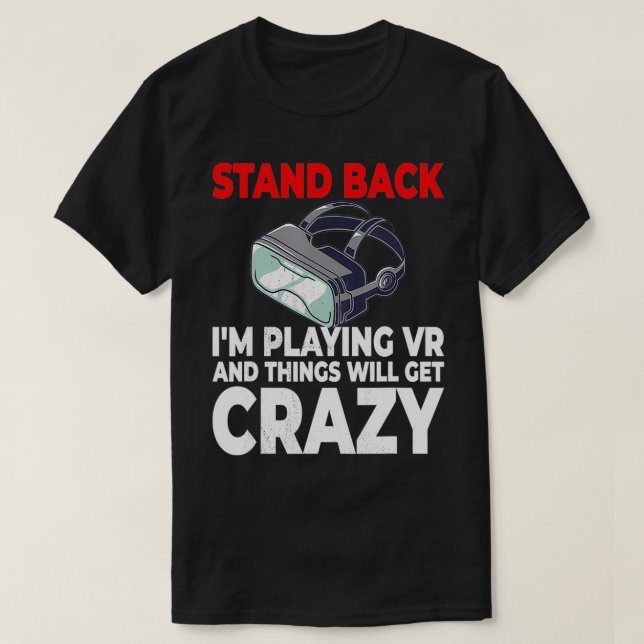 T-shirt VR Gamer Virtual Reality Developer  (Design devant)