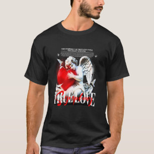 T-shirt Vrai Amour Cupidon Ange Amant Streetwear