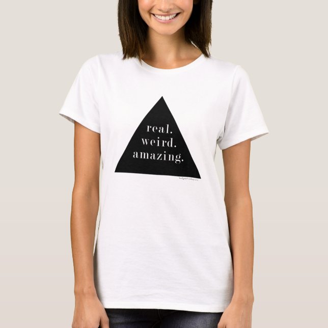 T-shirt vrai. bizarre. extraordinaire. - Réservoir à Muscl (Devant)