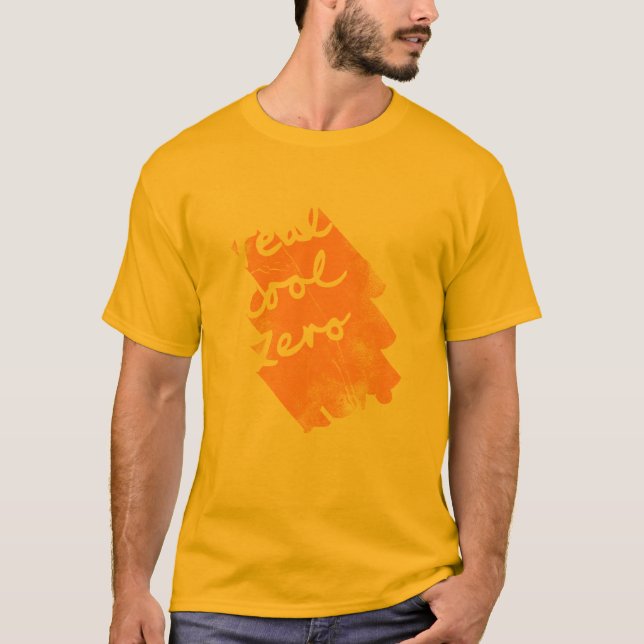 T-shirt Vrai cool zéro (Devant)