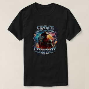 T-shirt Vrai cow-boy de l'espace dans l'espace extra-atmos