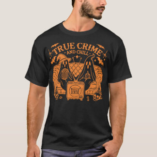 T-shirt Vrai Crime Et Détente Film D'Horreur De Noël D'Hal