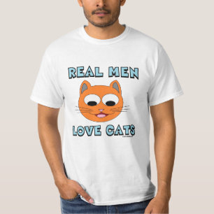 T-shirt VRAI HOMME AMOUREUX CATS Cute souriant visage chat