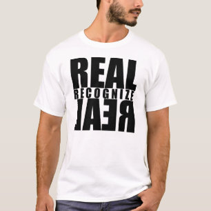 T-shirt Vrai identifiez la vraie pièce en t blanche