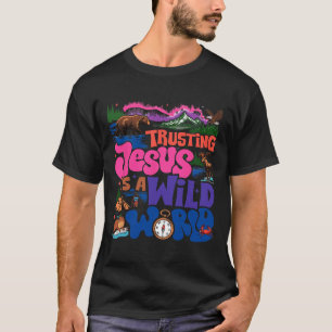 T-shirt Vrai Nord Vbs 2025 Faire Confiance à Jésus Désert