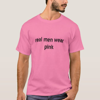 T-shirt vrai rose de vêtements pour hommes