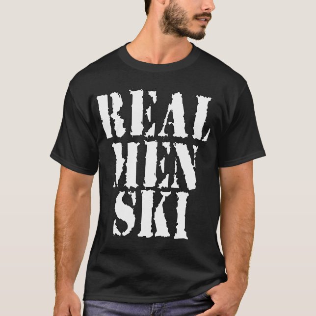 T-shirt Vrai ski d'hommes (Devant)