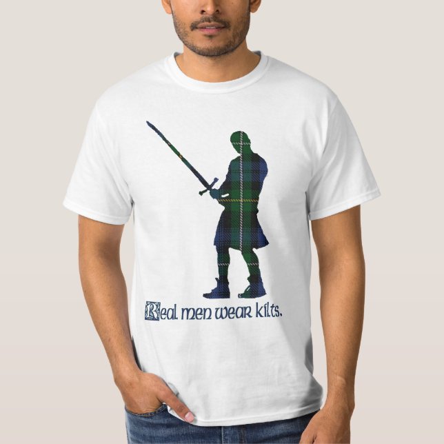 T-shirt Vrai tartan d'écossais de Campbell de kilts de (Devant)
