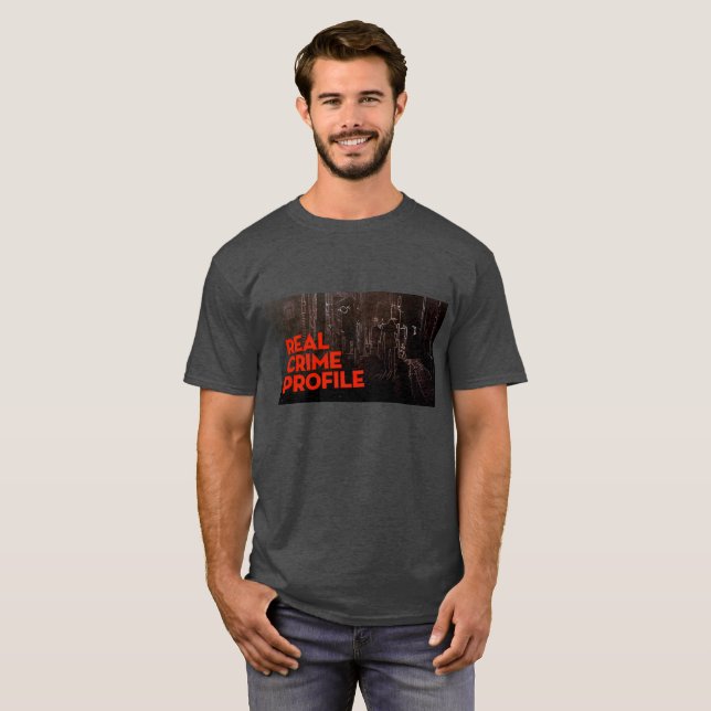 T-shirt Vrai tee - shirt de profil de crime (Devant entier)