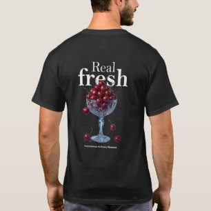 T-Shirt Vraie Cerise Fraîche Cerises Douces Frui