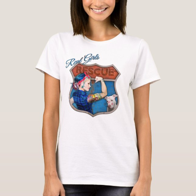 T-shirt Vraie délivrance de filles (Devant)