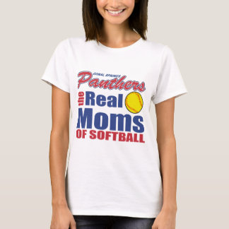 T-shirt Vraie maman du base-ball